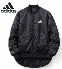 【美品】adidas アディダス 中綿ジャケット ブラック Mサイズ《0313-06》