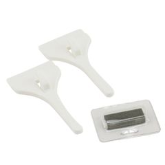 【数量限定】サイズ:幅36×高さ70×奥行14mm CH-2 2個入 白 時計用フック 壁美人 ABS樹脂 若林製作所