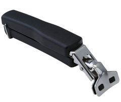 【在庫セール】フライパンハンドル 取っ手 鍋つかみ ブラック 17.5cm フライパン 上向きでも下向きでもはさめる すべり止め付き 収納フック付き Felio 食洗機対応 F8820 1本入