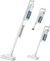 掃除機 コード式 45000Pa Leacco サイクロン 軽量 スティック掃除機 家庭用 遠心分離 5M電源コード HEPA多重濾過 コンパクト ハードフロア/カーペット/カーテンに適用 ホワイト S10/ 29d7c258