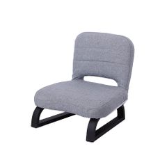 正座椅子 背もたれ付 あぐら正座椅子 背中フィット 正座補助 法事 しびれ あぐら 正座らくらく 和室 イス チェア 軽量 クッション(グレー)/ d813b735