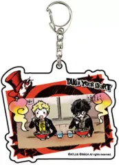 【中古】キーホルダー・マスコット(キャラクター) 坂本竜司＆主人公 「ペルソナ5 アクリルキーホルダー 03.グラフアートデザイン イベントシーン再現ver.」