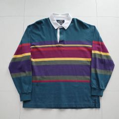 90s ヴィンテージ ランドエンド(Lands' End) ラグビーシャツ (Lオススメ)