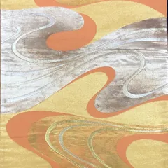 袋帯 正絹 訪問着・無地などフォーマルにも[あE123]