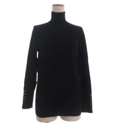 ザラ ZARA ニット カットソー 長袖 タートルネック 黒 ブラック L ■GY35