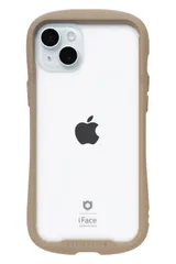 iFace Reflection iPhone 15 Plus ケース クリア 強化ガラス (ベージュ)【アイフェイス アイフォン15plus 用 iphone15プラス 用 カバー 韓国 耐衝撃 透明 ストラッ [ベージュ・iPhone 15 Plus専用]