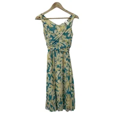 ダイアン・フォン・ファステンバーグ ワンピース サイズ2 S レディース - ライトイエロー×アイボリー×ブルー