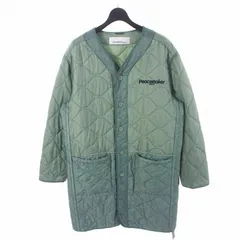 オーエーエムシー OAMC PIECEMAKER ピースメーカー 25SS Long Liner ロングライナージャケット キルティングコート M ブルーグリーン PCM1OC02ANYのサムネイル