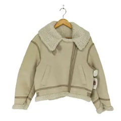 マーキュリーデュオ MERCURYDUO フェイクムートンビッグカラーボンバージャケット レディース JPN：M 
