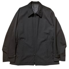 90年代 Y’s for Men ワイズフォーメン ウールギャバジン ジップブルゾン ブラック ヴィンテージ アーカイブ Yohji Yamamoto