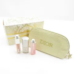 美品 Dior ディオール ホリデーオファー 2024 美容液 リップグロス リップバーム ポーチ 001 クリスマス 残量多 BO11852R2