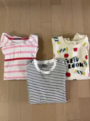 I LOVE J スウェット + BEEN ボーダー柄 Tシャツ + HAZZYS へジス カラーTシャツ