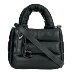 coach アイリス トートバッグ キルティング ブラック ショルダーバッグ 