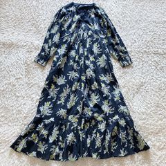 ヌキテパ ne Quittez pas 近年 25SS 花柄 ロングワンピース ティアード