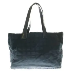 CHANEL (シャネル) ニュートラベルライン ココマーク ハンドバッグ ミニトートバッグ ブラック ナイロン
