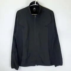 アディダス ジップアップジャケット L ブラック メンズ ADIDAS スポーツウェア ジャージ ウインドブレーカー