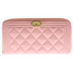 CHANEL シャネル ボーイシャネル ラウンドファスナーロングウォレット サーモンピンク レディース 駅南やまご質店オンラインショップ / シャネル ボーイシャネル ロング