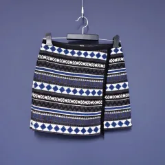 GGPX レディース ツイード 防風 ラグジュアリー ミニ スカート 27