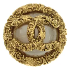 CHANEL (シャネル) イヤリング ココマーク ゴールド フェイクパール×GP