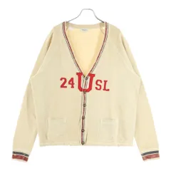 SAINT LAURENT PARIS (サンローランパリ) 635997 YBWM2 クラッシュ加工カーディガン ベージュのサムネイル