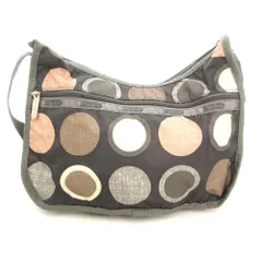 レスポートサック LesportSAC ショルダーバッグ ドット柄 グレー ピンク /YJ