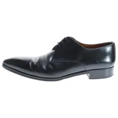 Santoni (サントーニ) レザー レースアップ ドレス ビジネス シューズ ブラック 7645のサムネイル