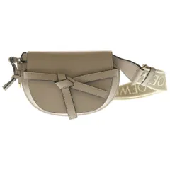 LOEWE (ロエベ) ゲートデュアルミニバッグ ショルダーバッグ ベージュ レザー A650N46X13 ゴールド金具のサムネイル