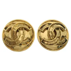CHANEL (シャネル) ココマーク ラウンド イヤリング ゴールド 94P GP アクセサリー