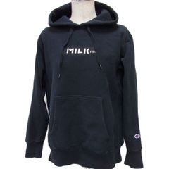 MILKFED. × Champion コラボ パーカー 黒 S ミルクフェド - メルカリ