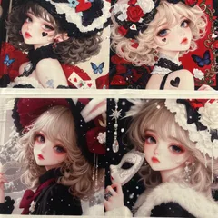 パネル生地　在庫処分‼️ 女の子16柄　196