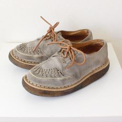 ジョージコックス ラバーソールシューズ 3855 ギブソン スエード イングランド製 サンドベージュ UK 7 （w-3320923）