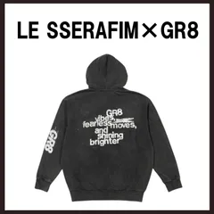ルセラフィム GR8 コラボ　ジップアップ フーディー LE SSERAFIM GR8 コラボ商品 ZIP-UP HOODIE Mサイズ｜Yahoo!フリマ（旧