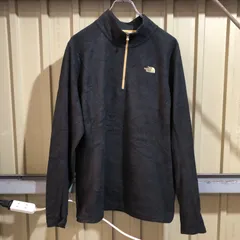 2224 THE NORTH FACE ハーフジップフリーストレーナー ブラック XXL ザ・ノースフェイス ワンポイント 刺繍ロゴ フリースジャケット 古着卸 アメリカ仕入