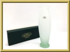 【未使用】保管品 TACHIKICHI たち吉 橘吉 RICHFIELD リッチフィールド  ファラン_花生 花入 花瓶 フラワーベース 花器 ガラス製 すりガラス グリーン インテリア オブジェ 置物 飾り物 高さ19.8㎝ 箱付