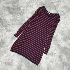 【Rubyrivet】長袖ニットひざ丈ワンピース (F) カジュアル ガーリー