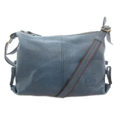 イビサ IBIZA ショルダーバッグ クロスボディ レザー 本革 青 ブルー /AE