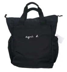 agnes b. ニエスベー リュック バッグ バックパック 2WAYマザーズバッグ トートバッグ おむつ換えマット ブラック オリーブドラブ