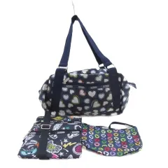 レスポートサック LesportSAC ボストンバッグ ショルダーバッグ ポーチ 3点セット 総柄 ■GY99