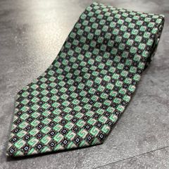 極美品】GUCCI （グッチ）ネクタイ ブラック グリーン ドット柄 - メルカリ