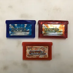 02w22432 ゲームボーイアドバンス GBA ソフト ポケットモンスター サファイア ルビー ファイアレッド 箱なし  ゲームソフト  【中古品】
