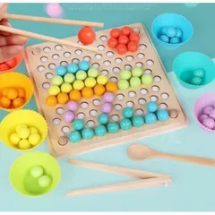 【新品・未使用】ペグボード パズル 木製 知育 指先訓練 色の認識  モンテッソーリゲーム 図形パズルのペグボード ボードパズル ボードゲーム パズルゲーム玩具 ジグソーのサムネイル