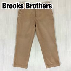 【良好】 Brooks Brothers MILANO ブルックスブラザーズ ミラノモデル ノータック ワイド コーデュロイパンツ W36 ベージュ 総丈95cm ウエスト94cm 股上28cm 股下68cm ワタリ29cm 裾幅19cm【古着】
