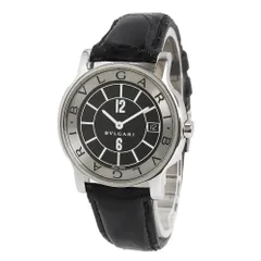 ブルガリ ST35S ソロテンポ クオーツ ステンレススチール レザー ブラック シルバー 腕時計 BVLGARI（中古）のサムネイル