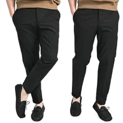 PT TORINO ピーティートリノ / ReWorked THE REBEL イージースラックス ノータック パンツ 春夏 メンズ ストレッチ コットン ポリアミド ブラック 436311