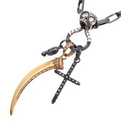 ガボラトリー ガボール10k 1/3Skull on Daggerネックレス - メルカリ
