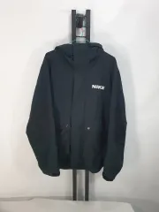 ナイキ シティメイド ウーブン フード リップストップ ウィンドブレーカー ジャケット ブラック L