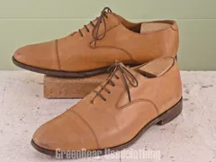 MN155 イギリス製 Loake ビジネスシューズ ストレートチップ 茶 メンズ 8 26cmのサムネイル