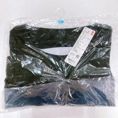 未使用・未開封　ユニクロ　極暖　ヒートテック　リブuネック　ブラTシャツ　長袖　Lサイズ　ダークグリーン