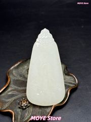 古蔵品.古和田玉.悟道玉珮.純手彫り.装身具.装飾品.根付.置物.観賞物.中国骨董gd0616