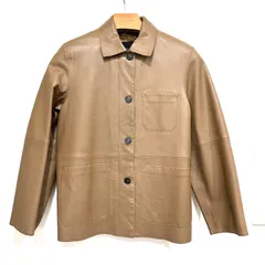 【楠本質店/元住吉】ウィークエンド マックスマーラ　Weekend Max Mara　レザー　ジャケット　サイズ：40　レディース　ブラウン　レディースのサムネイル